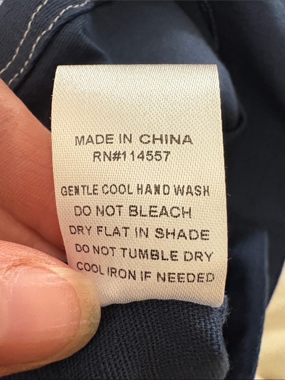 THLM Navy V-Neck Stitch-Trim Top - Picture 4 of 5